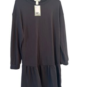 Maternity Top. Dark Gray Organic Cotton Blend Top. Small